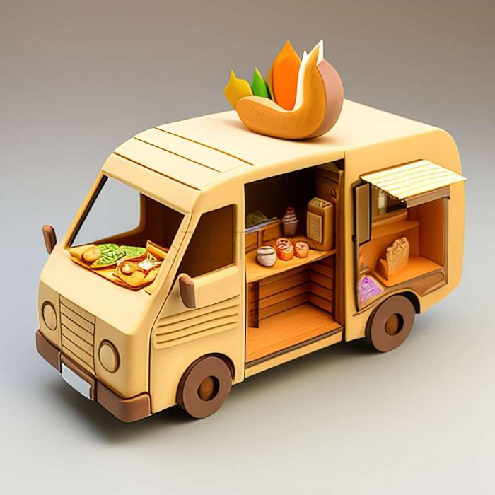 3D модель Игра Симулятор грузовика с едой (STL)